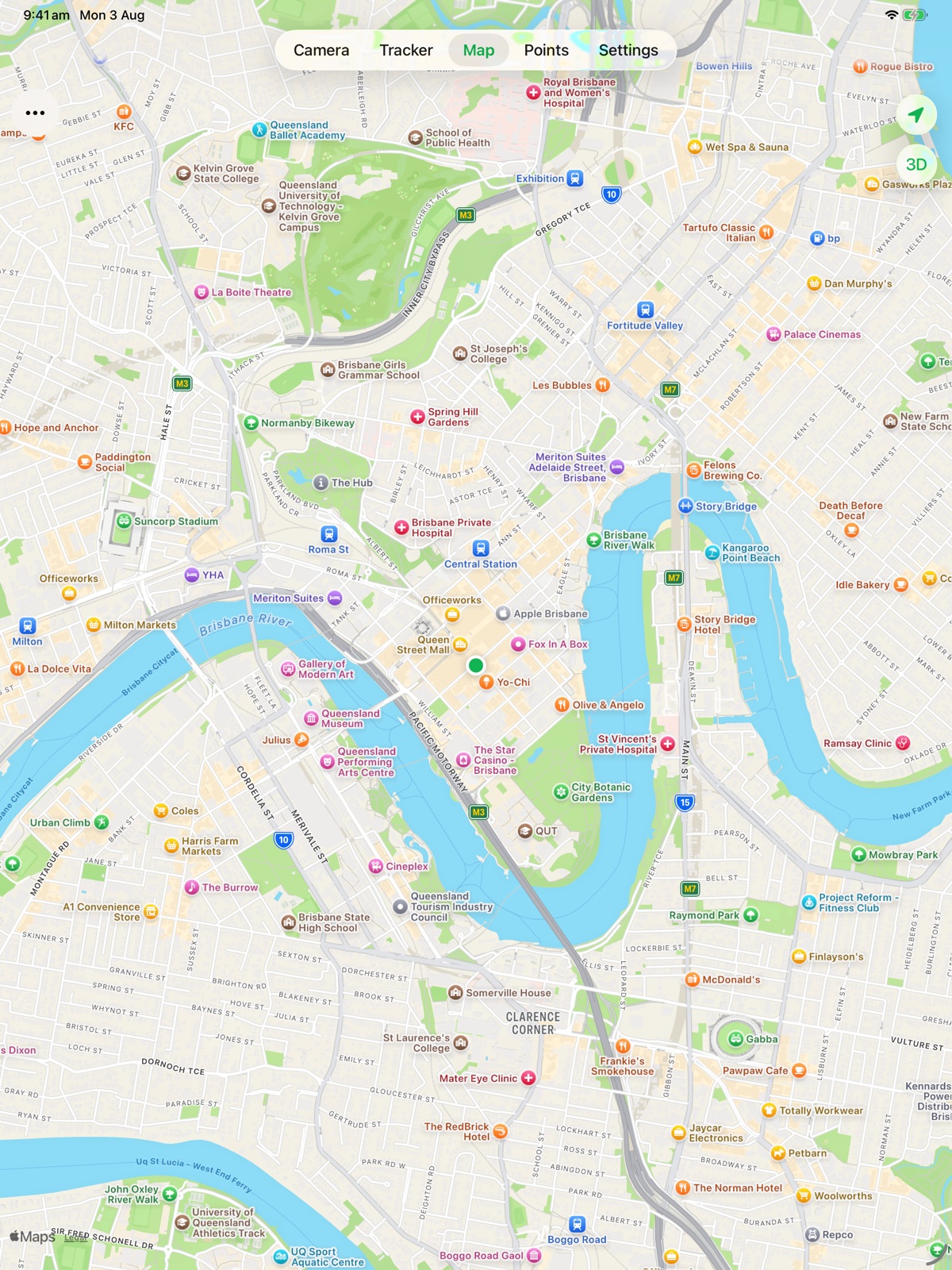 Current FieldOps field map on iPad